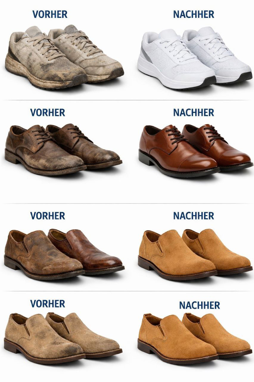 Vorher Nachher Schuhreinigung